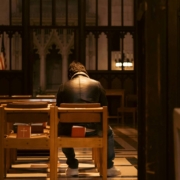man praying