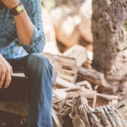 man praying